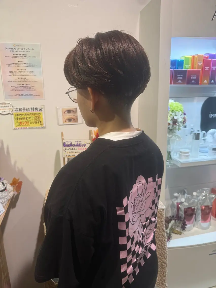 ショート ショートヘア 🦋ショートカット モデル紀輔🦋のヘアスタイル