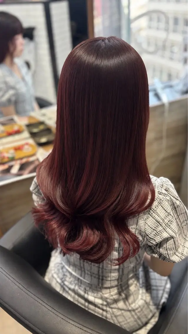 ロング カラー カット ヘアカラー トリートメント 透明感カラー✨ Marin♡のヘアスタイル
