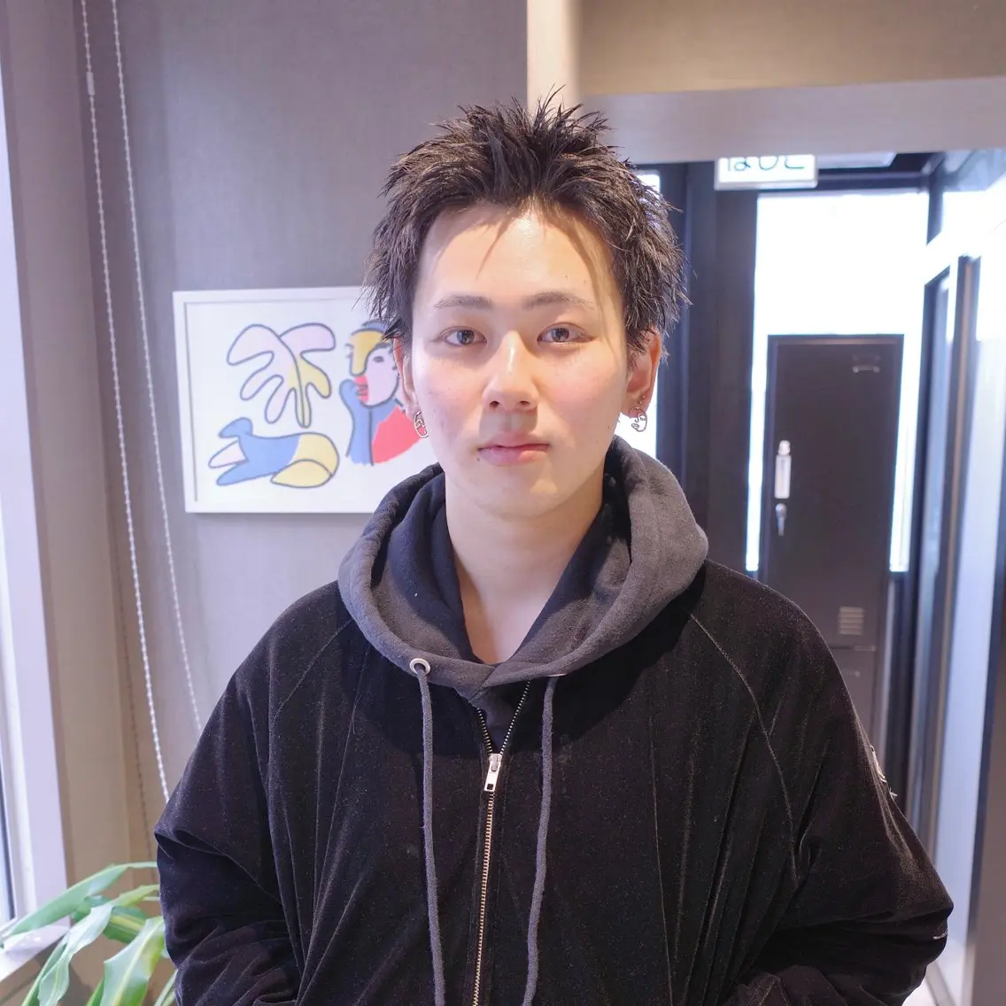 メンズ スパイキーショート ヨシカワ タツキのヘアスタイル