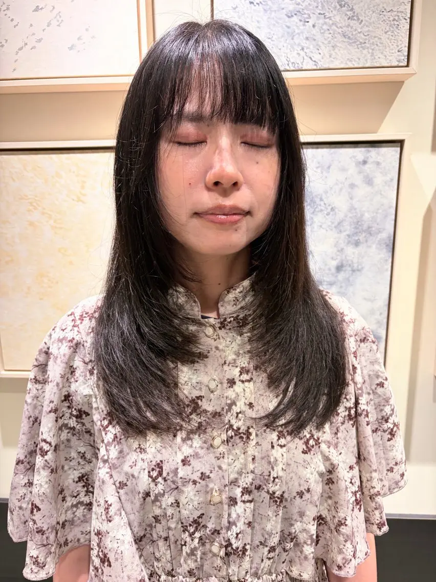 セミロング モデル様募集中 ✂️カギワダのヘアスタイル