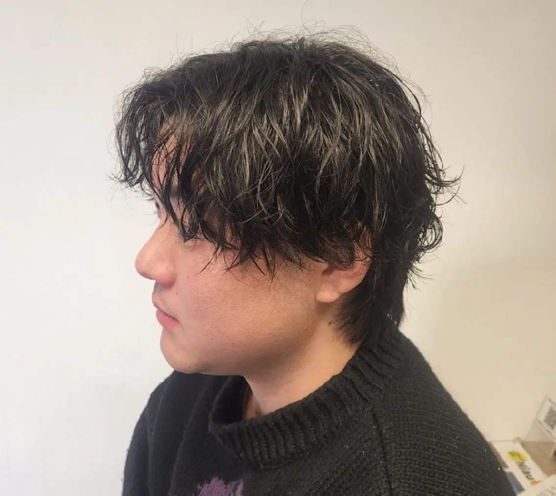 パーマ メンズ ミディアム 【イケメン風パーマ】 SHOFYのヘアスタイル