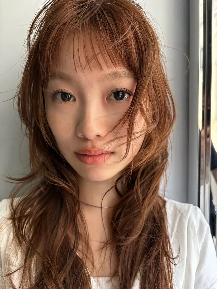 ロング カラー ブリーチ ヘアカラー SHEAaoyama イソダハルカのヘアスタイル