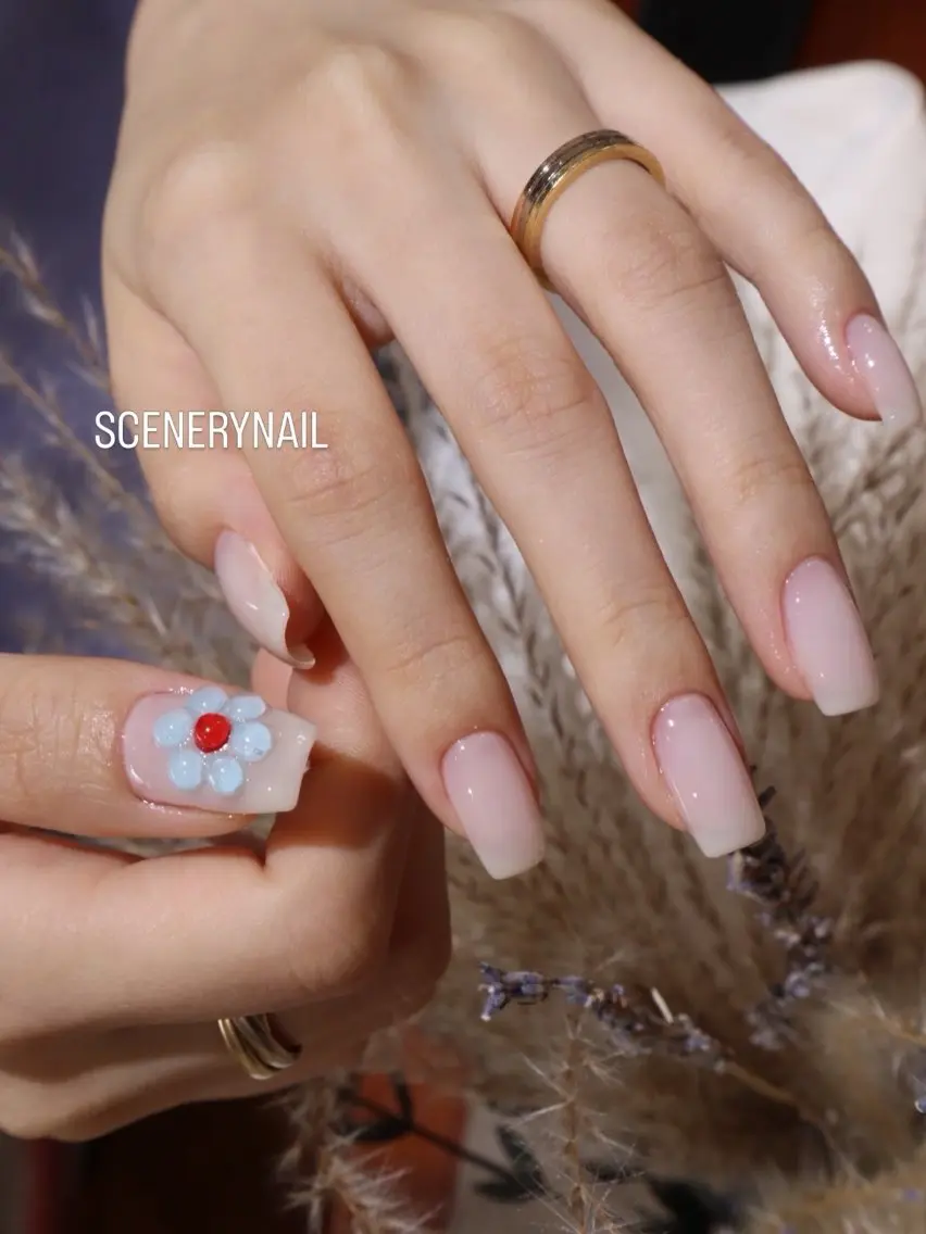 ネイル フラワーネイル ぷっくりネイル ハンドネイル SCENERY NAILのネイルデザイン