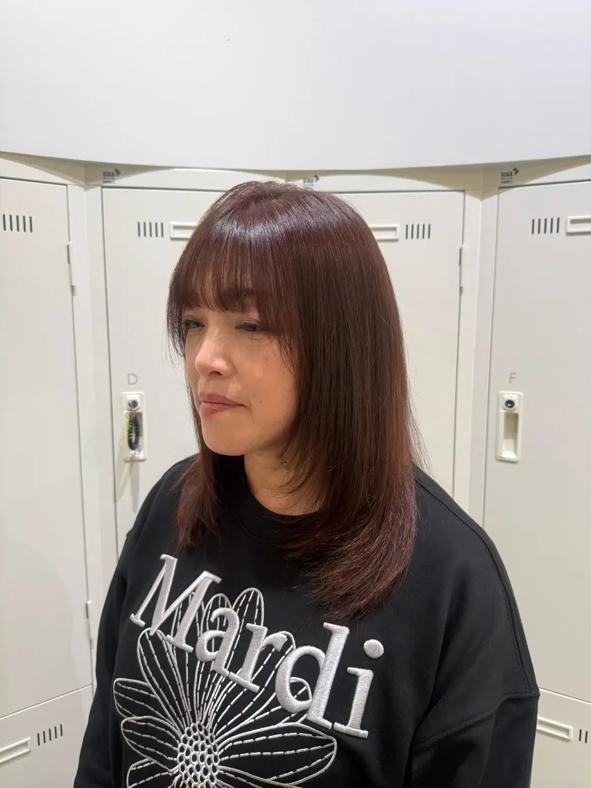 【🌿‬オーガニックカラー🌿‬】カット+オーガニックカラー+Aujuaトリートメントの写真