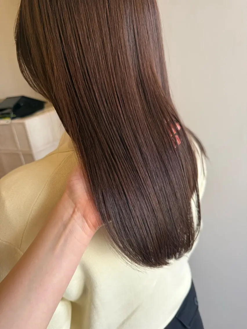 セミロング カット ヘアカラー トリートメント 💛🤍U too e’s /店長🧸のヘアスタイル