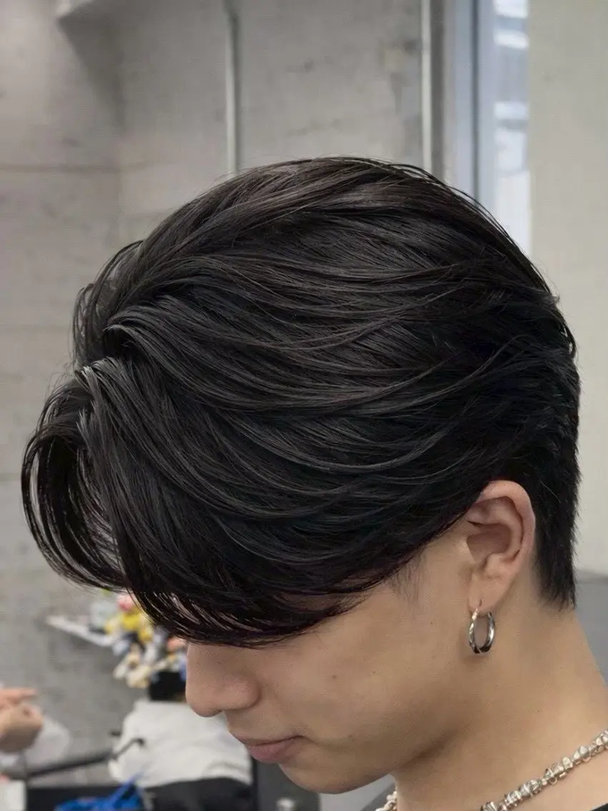 ミディアム パーマ メンズ 👑未来の神童👑 しょーたのヘアスタイル