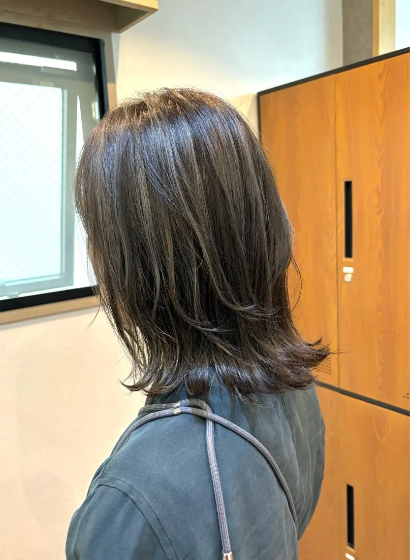 ミディアム カラー カット ヘアカラー トリートメント 【enil代表】 杉林和哉のヘアスタイル