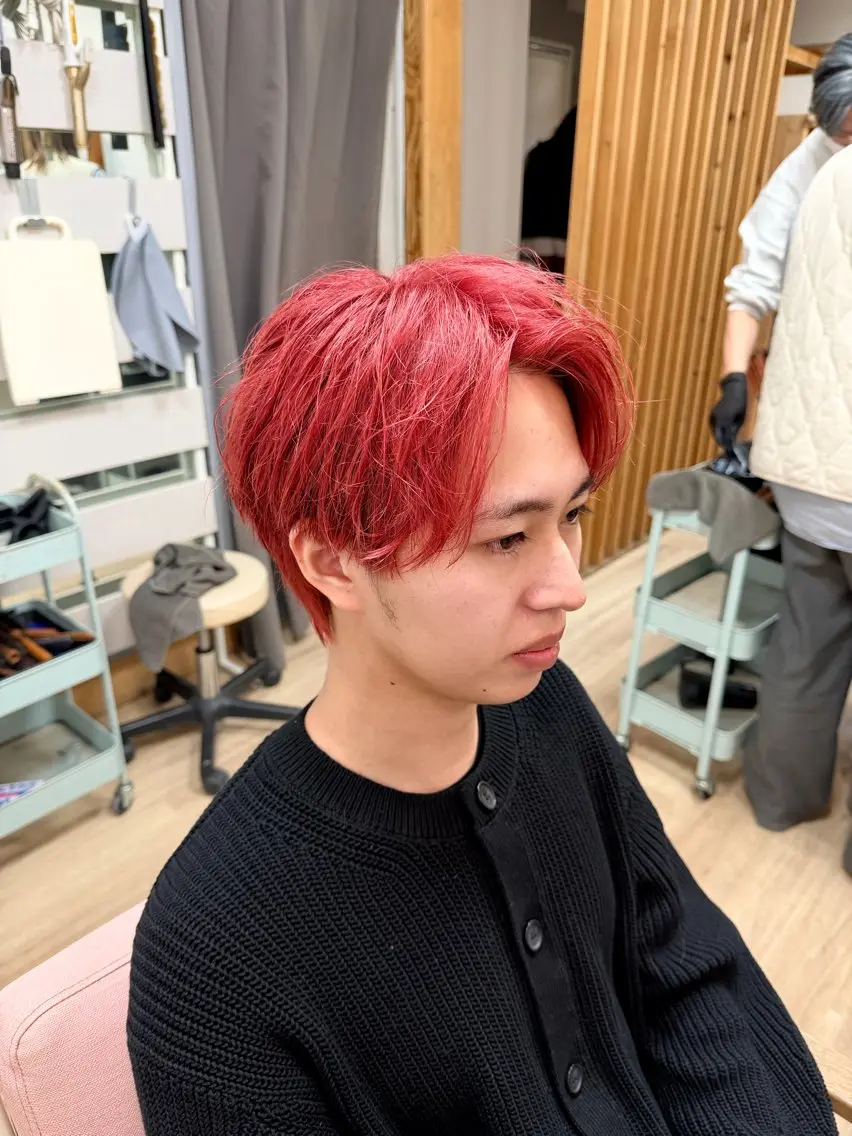 ショート カラー メンズ カット ヘアカラー トリートメント 似合わせ×店長 🍊Raimu🍊のヘアスタイル
