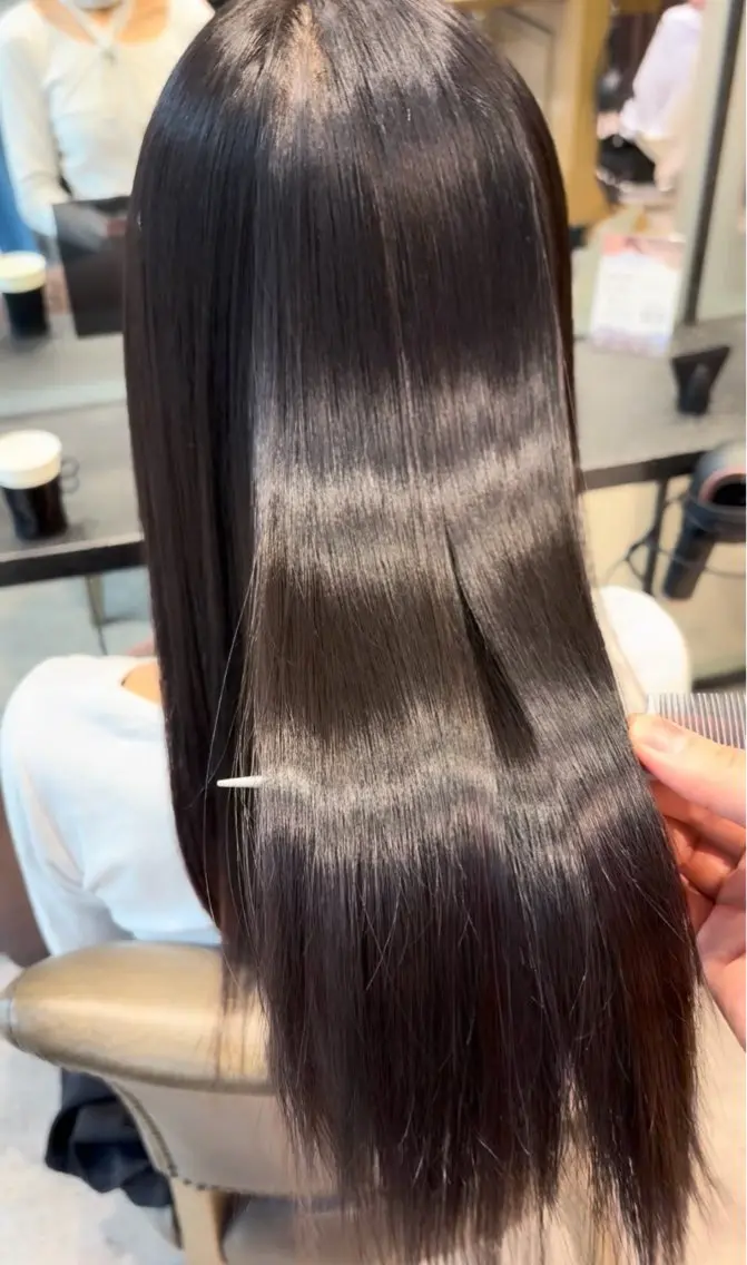 ロング 縮毛矯正 高橋 音々花のヘアスタイル
