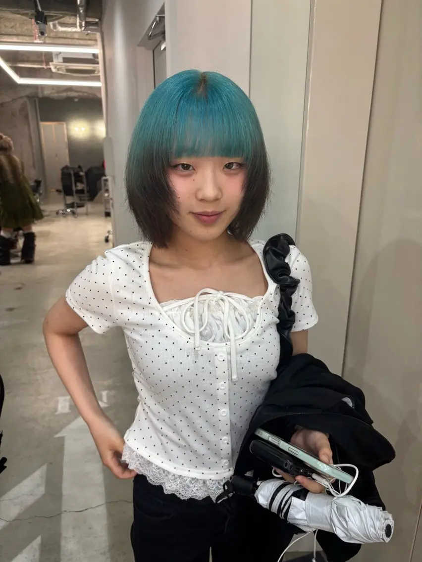 ミディアム ヘアカラー デザインカラー /rioのヘアスタイル