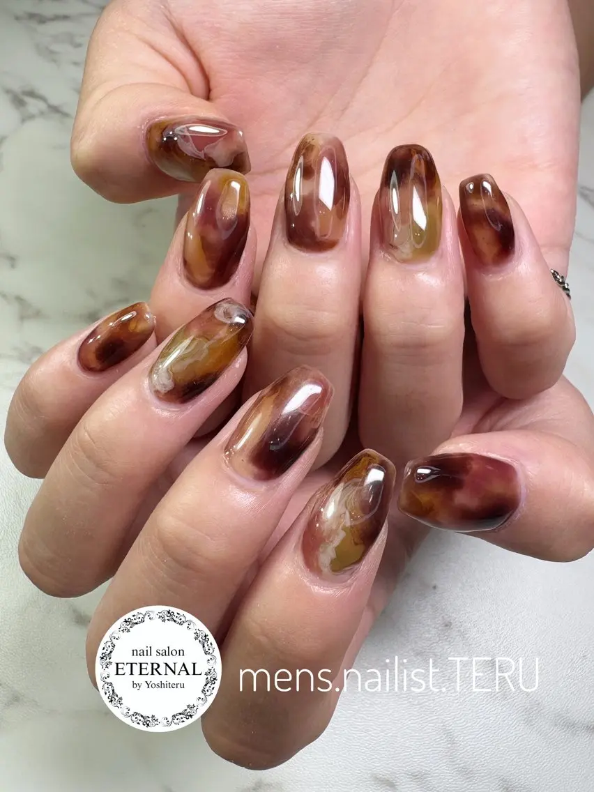 ネイル メンズネイル ニュアンスネイル nailsalon ETERNALのネイルデザイン