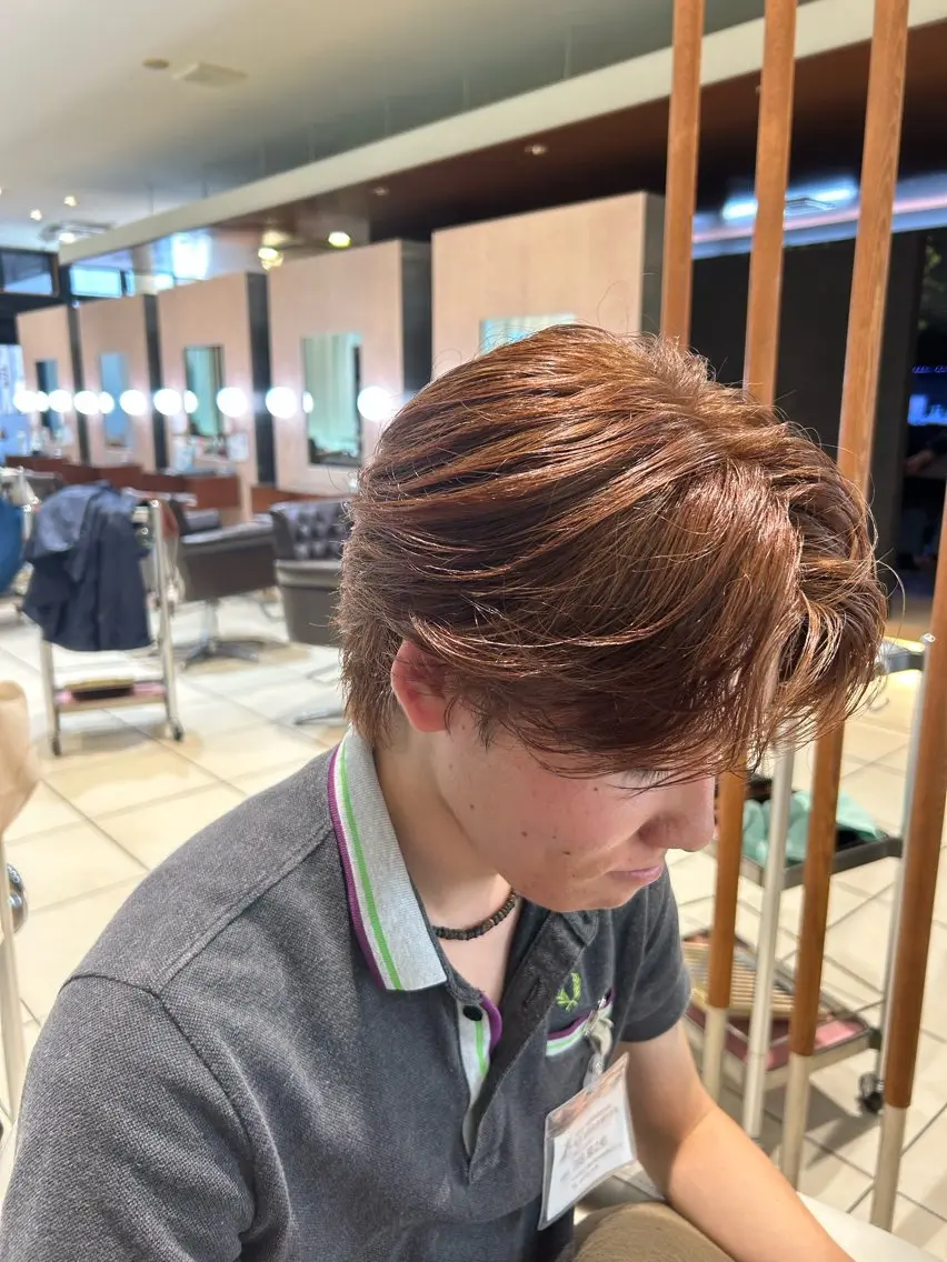 カラー ヘアアレンジ メンズ ヘアカラー カワノケイト カラーモデル募集中のヘアスタイル