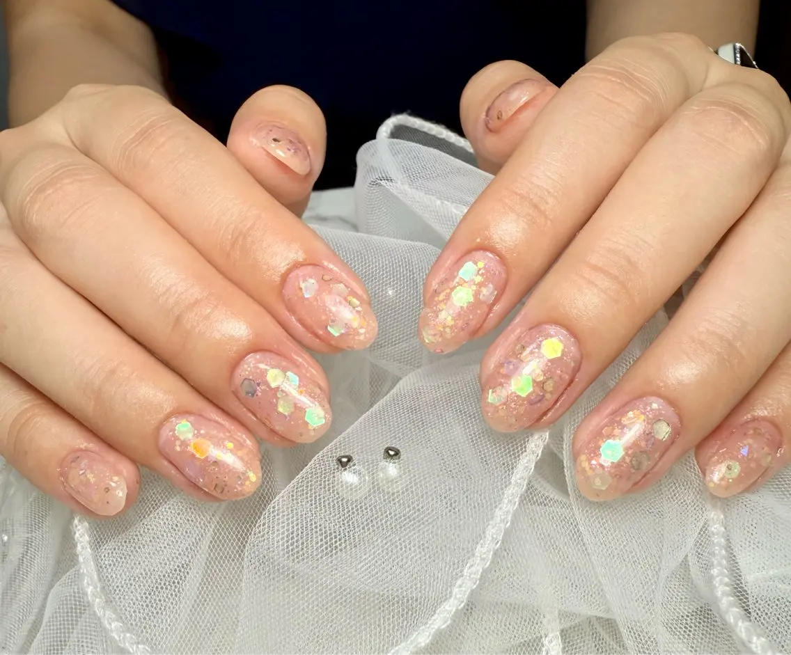 ネイル アートネイル チークネイル フレンチネイル ガラスフレンチ 氷ネイル・うるうるネイル Mai’s nailのネイルデザイン