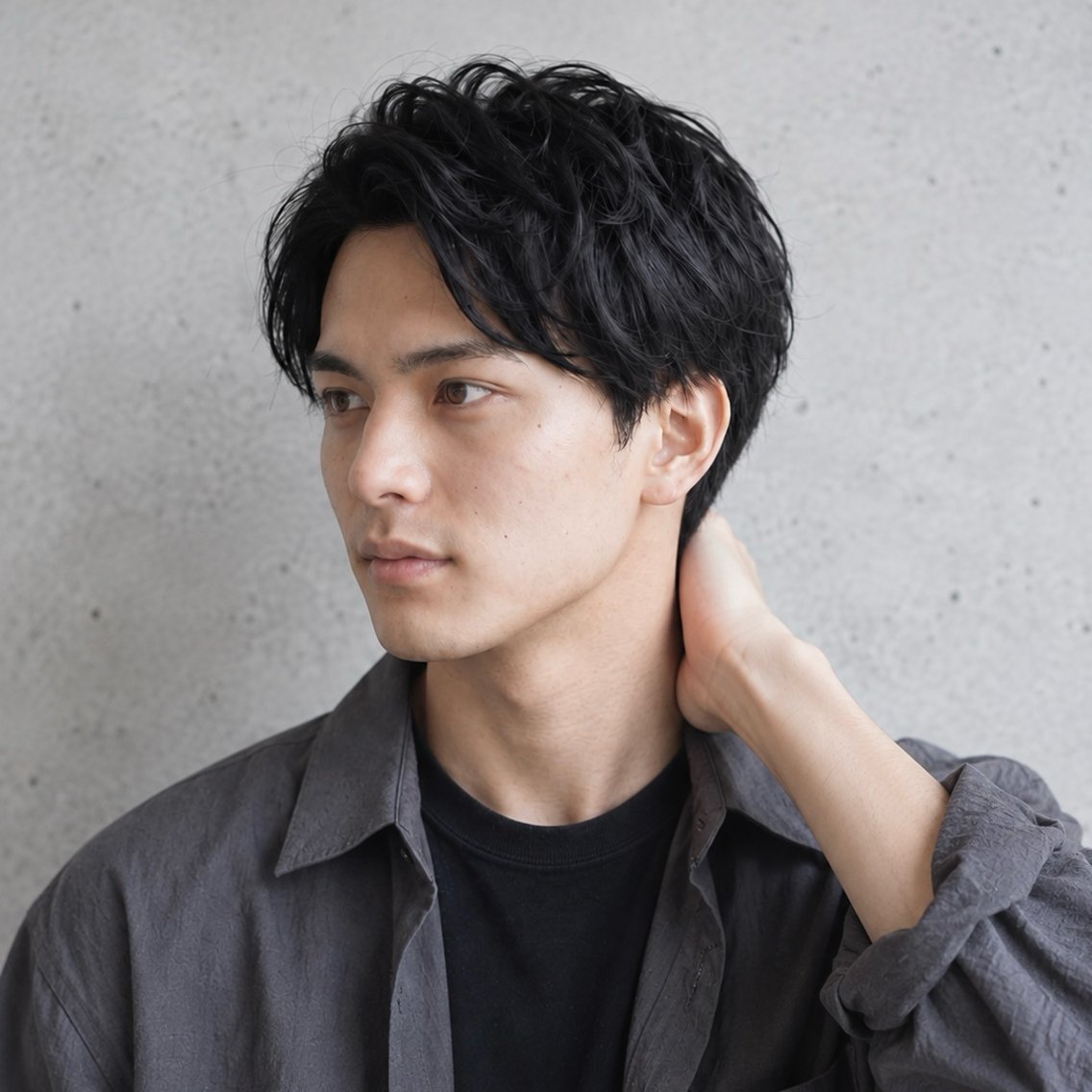 ショート パーマ ヘアアレンジ メンズ キッズ カット パーマ メンズカット/パーマ 山崎航平💈のヘアスタイル