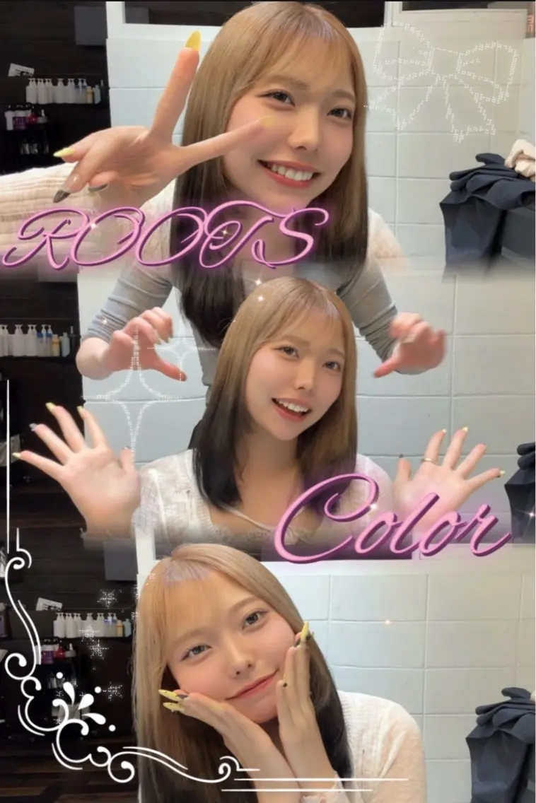 セミロング カラー ブリーチ 似合わせカット ヘアカラー 岡山ハイトーン/ 透明感カラー/赤木雅のヘアスタイル