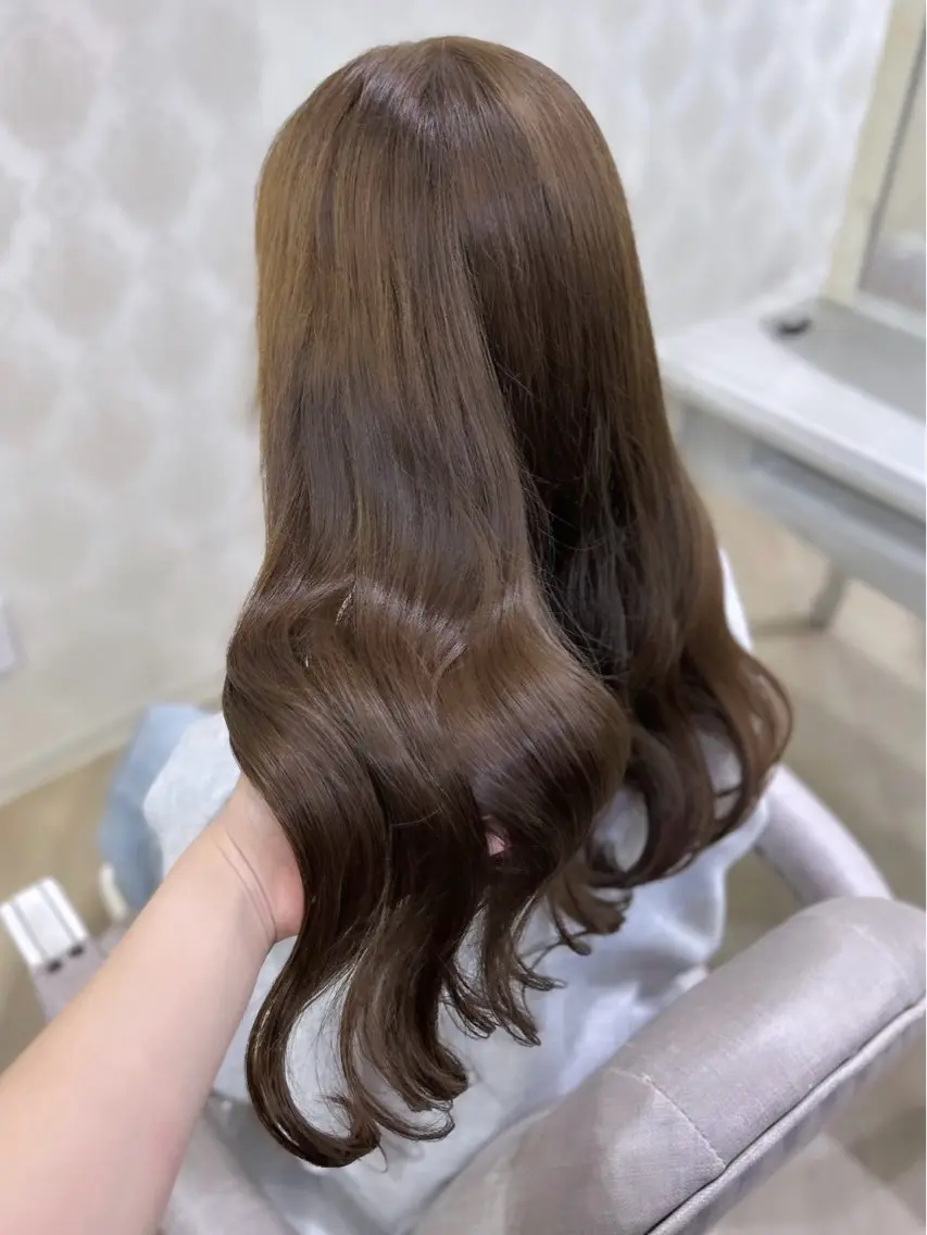ロング カラー オレンジ さや𝜗𝜚 カラーモデル募集中のヘアスタイル