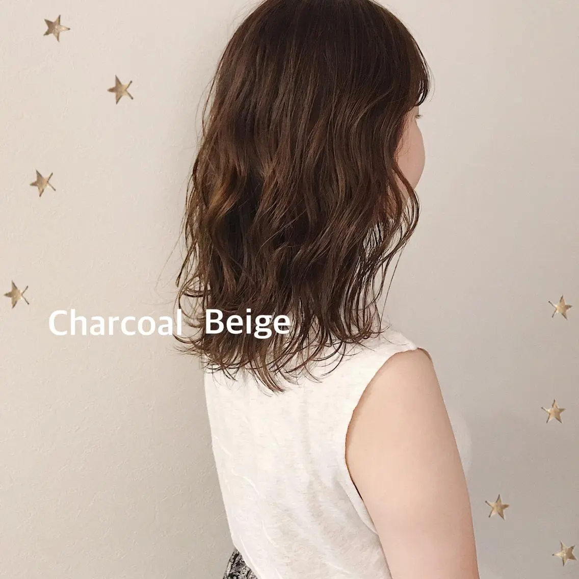 ミディアム カラー カット ヘアカラー 市川 千夏のヘアスタイル