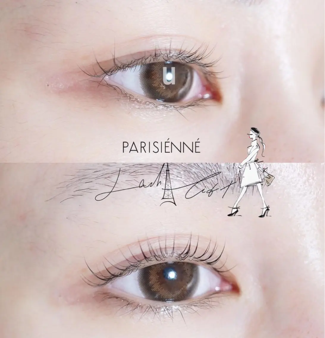 マツエク・マツパ パリジェンヌラッシュリフト u eyesのマツエク・マツパデザイン