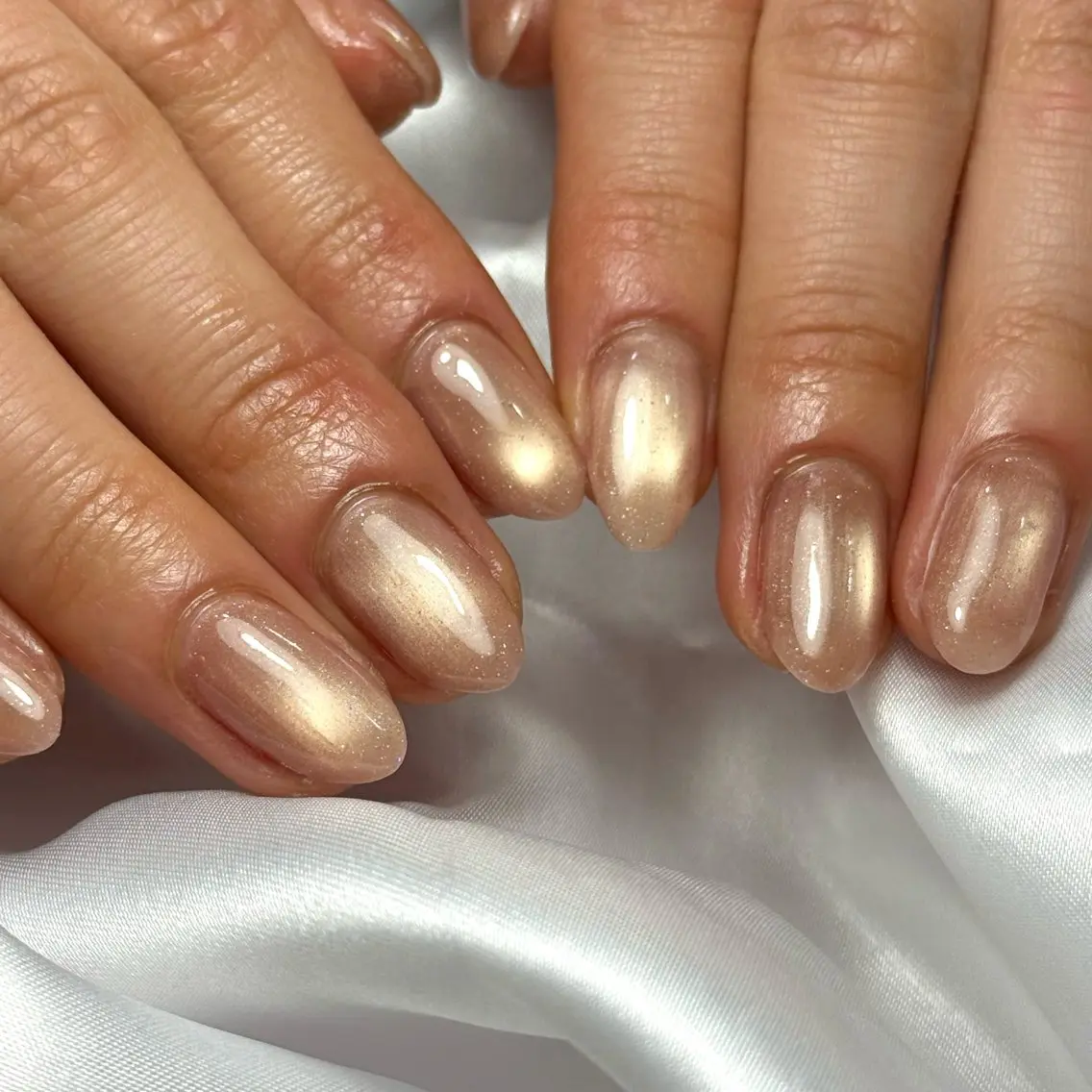 ネイル キラキラネイル ラメ(グリッター) マグネットネイル Ray nail natsu🎀のネイルデザイン