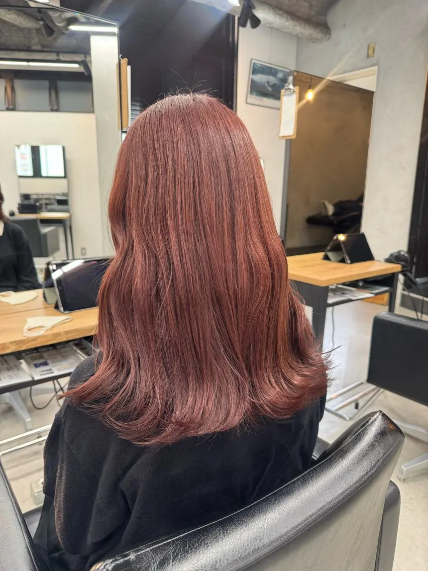 ミディアム カラー ヘアカラー トリートメント Rico / bob/グレージュのヘアスタイル
