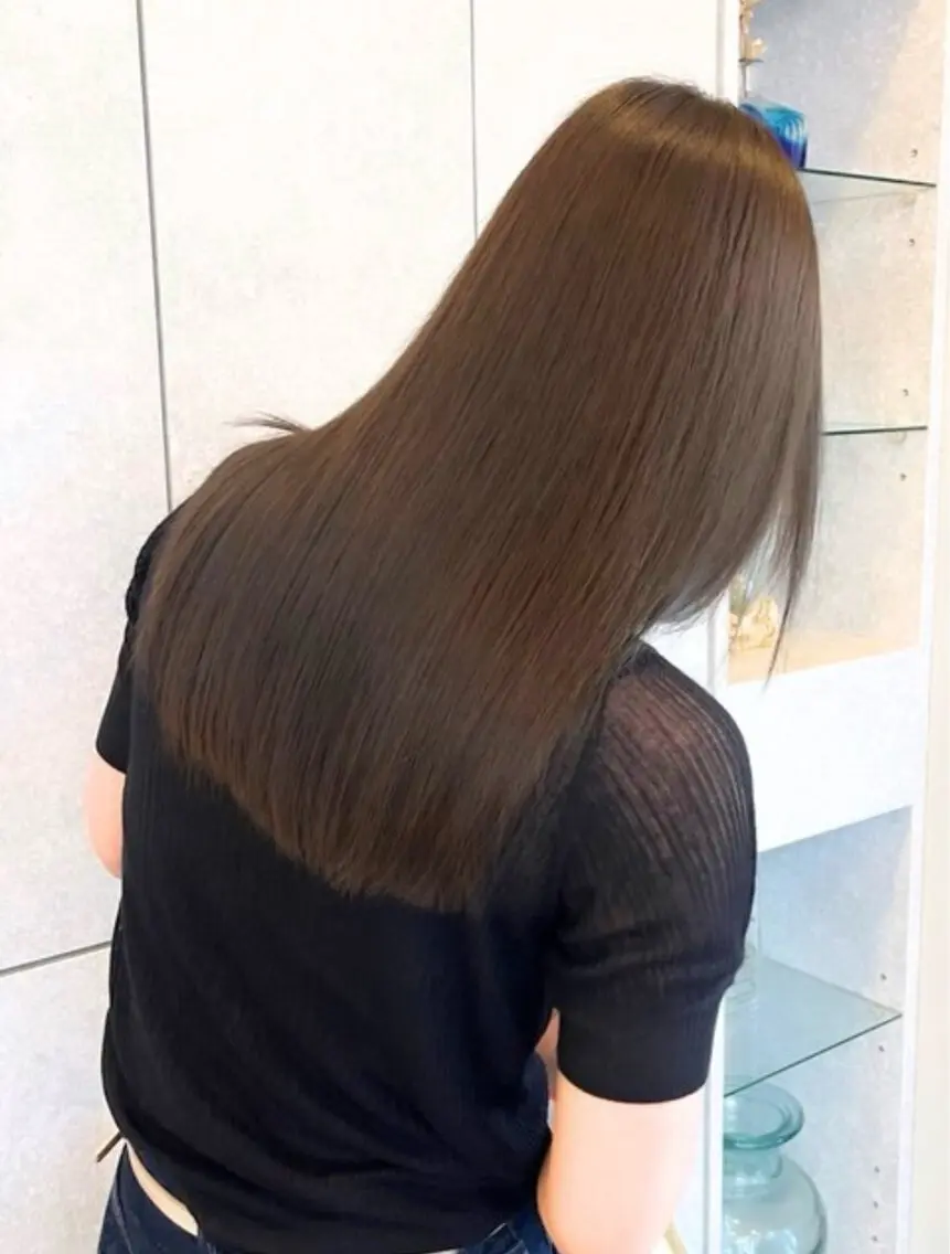 セミロング カラー ヘアカラー トリートメント runa｜color 🩰straightのヘアスタイル