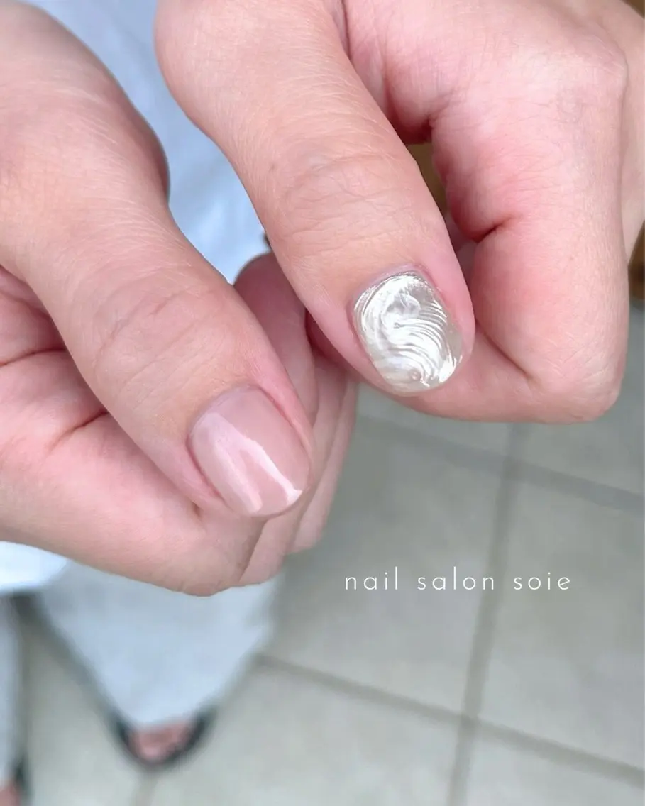 ネイル アートネイル ワンカラーネイル soie nailのネイルデザイン
