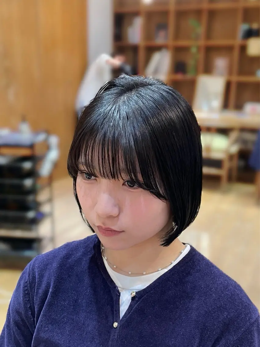 ショート パーマ 縮毛矯正 カット 縮毛矯正 トリートメント 縮毛矯正/レイヤー 🌙児玉光瑠のヘアスタイル