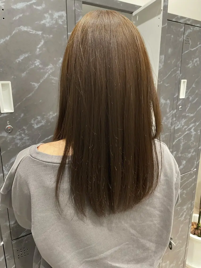 セミロング カラー ブリーチ 透明感カラー ダブルカラー ブリーチなしカラー ヘアカラー トリートメント 🪿透明感/艶カラー ﾜﾀﾅﾍﾞｱｵｲのヘアスタイル