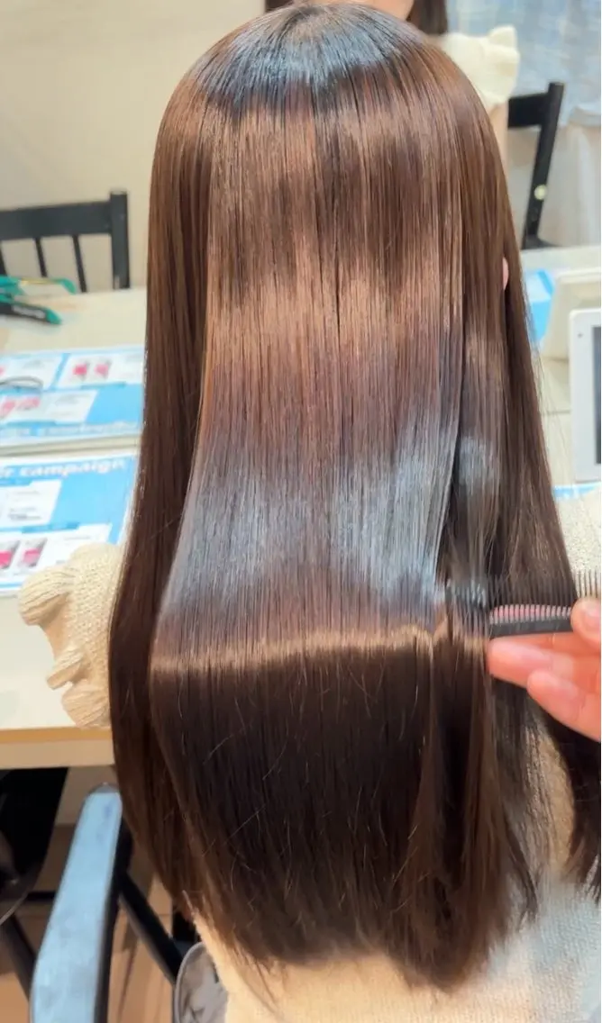 縮毛矯正 トリートメント 石井 ひまりのヘアスタイル