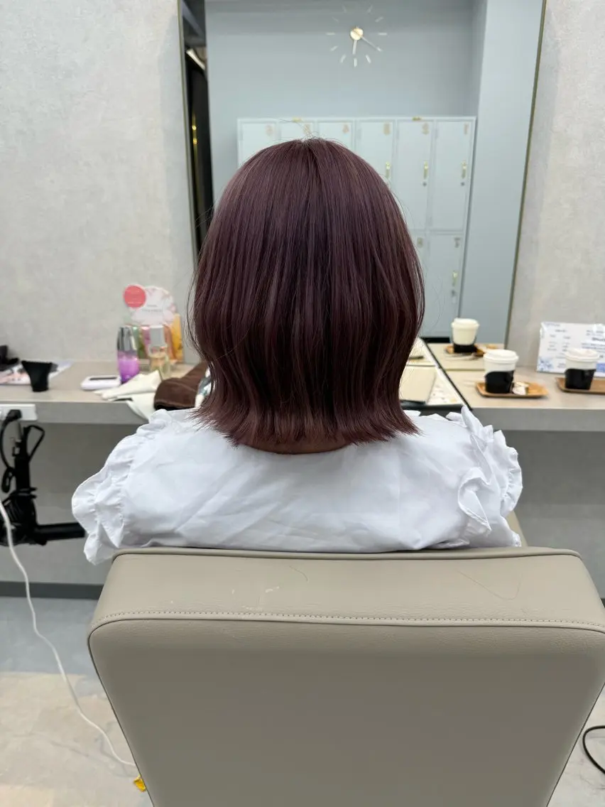 ✨minimo平日限定✨カット＋カラー＋オージュアトリートメント（ショートカット/丸みショート/レイヤー/ボブ)の写真