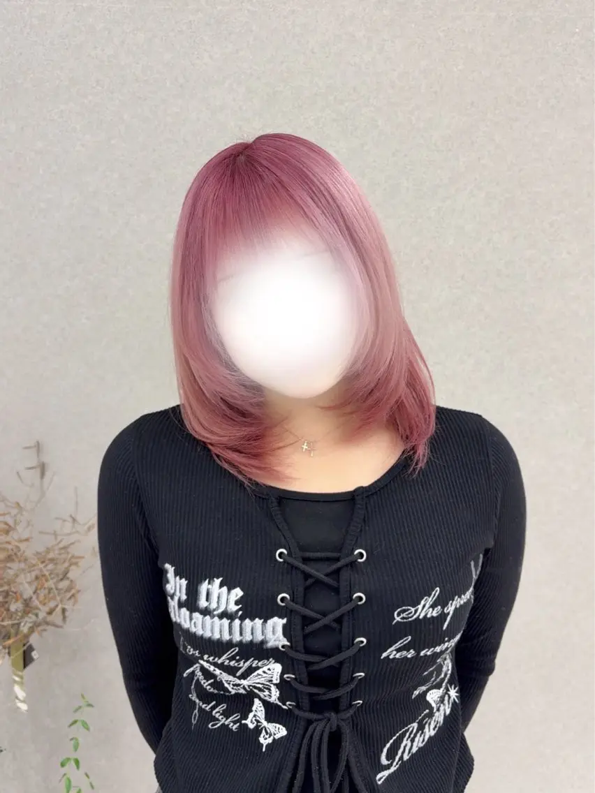 セミロング ヘアカラー レイヤーカット/ ヘアカラー/RENAのヘアスタイル
