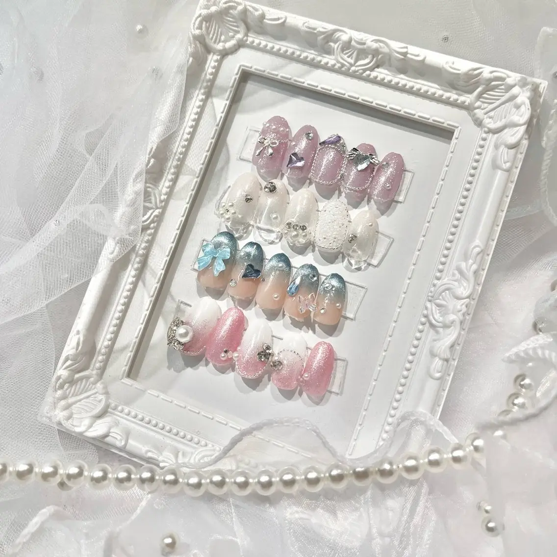 ネイル ハンドネイル ハンドケア Macherie Rose Jrのネイルデザイン