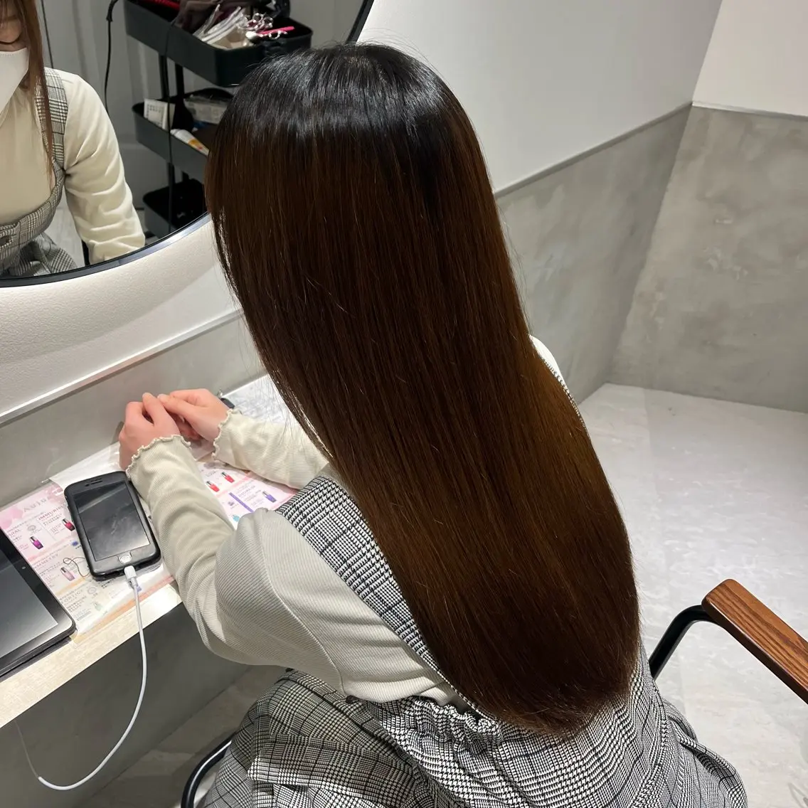 ロング 縮毛矯正 髪質改善/レイヤー× 縮毛矯正🤍maiのヘアスタイル