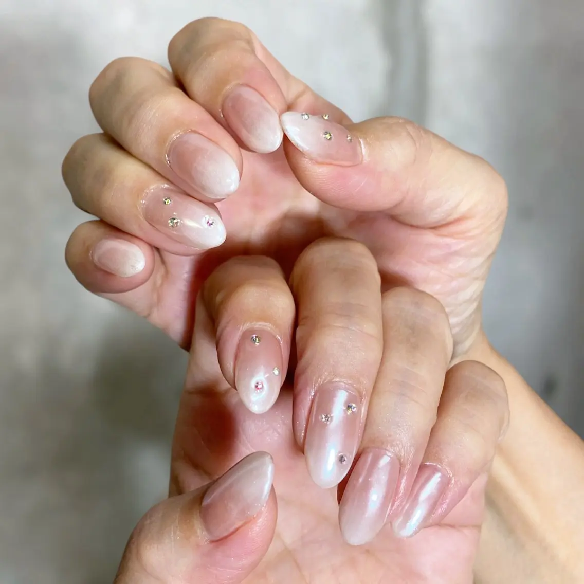 ネイル グラデーション ミラーネイル ハンドネイル Nomoto KAKOのネイルデザイン