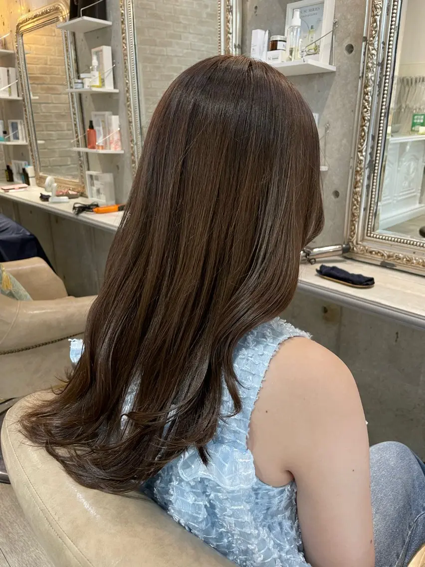 ロング カット ヘアカラー トリートメント 南青山 DAMANI タクミのヘアスタイル