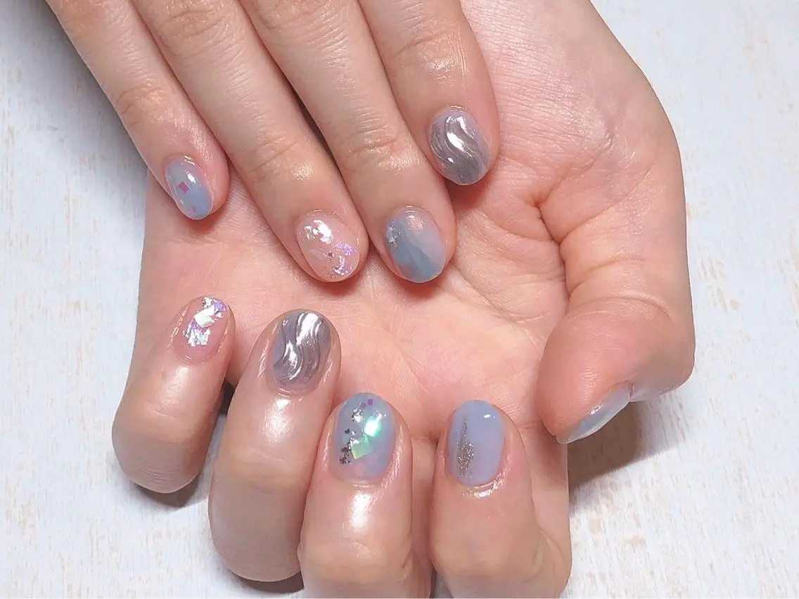ネイル 𖡼 yumenoのネイルデザイン