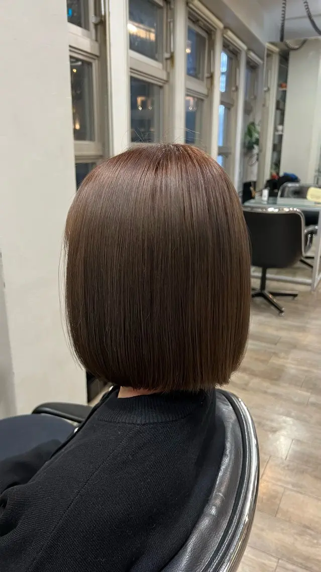 ミディアム カラー 透明感カラー グレージュ トリートメント ヘアカラー 中山 紗希のヘアスタイル