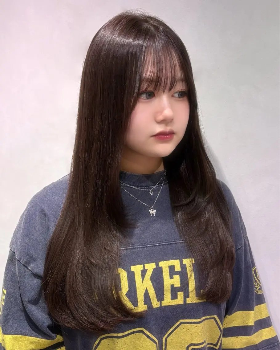 ロング カラー ロングレイヤー ブラウンカラー 透明感カラー レイヤーカット ロング カット トリートメント 彩華🎀/ 限定枠/ 西梅田のヘアスタイル