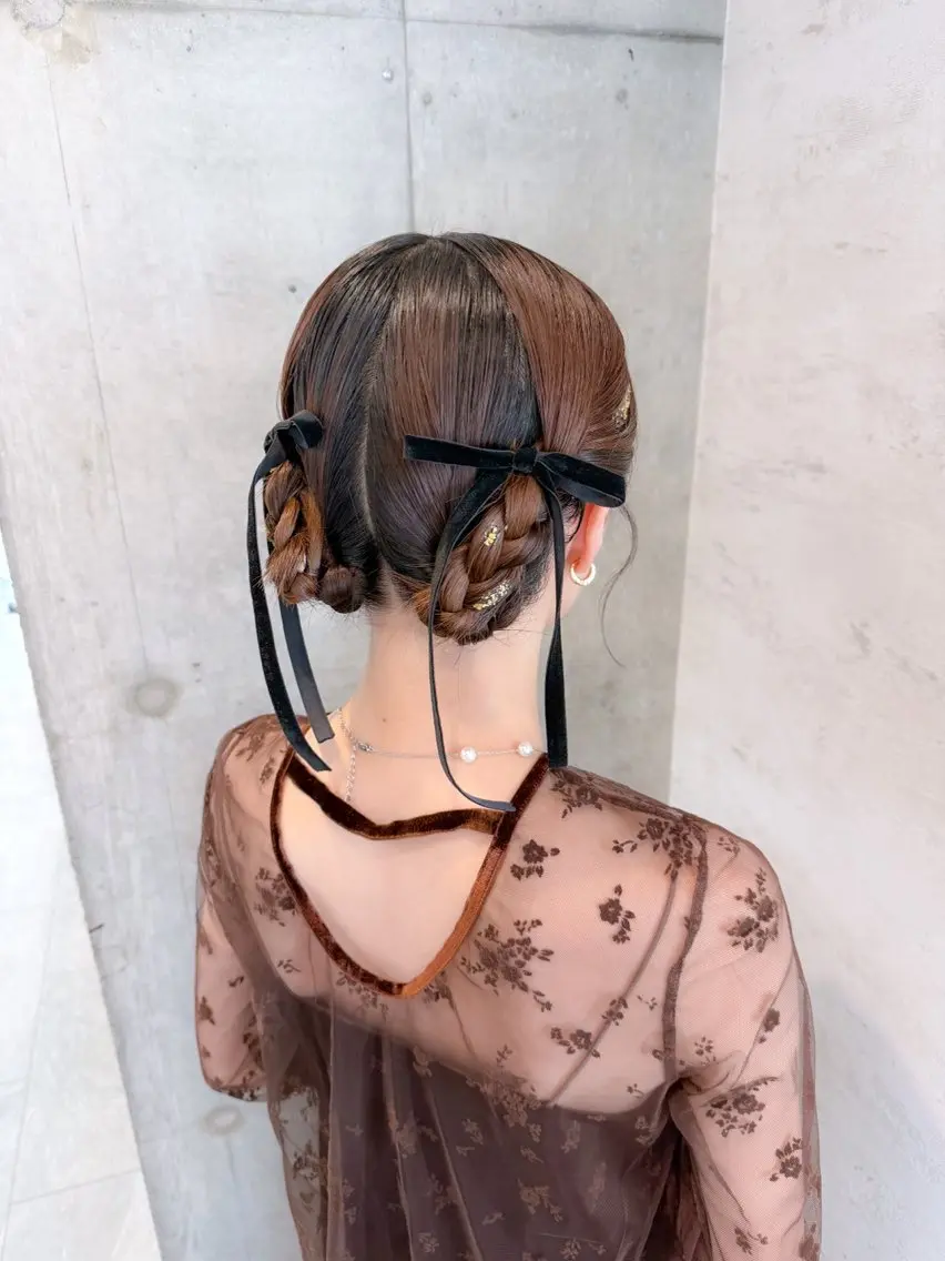 ヘアアレンジ ヘアセット はやしほのか| マンツーマン美容師のヘアスタイル