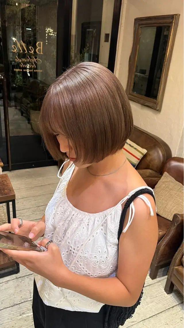 カラー hidetora ／レディースショートのヘアスタイル