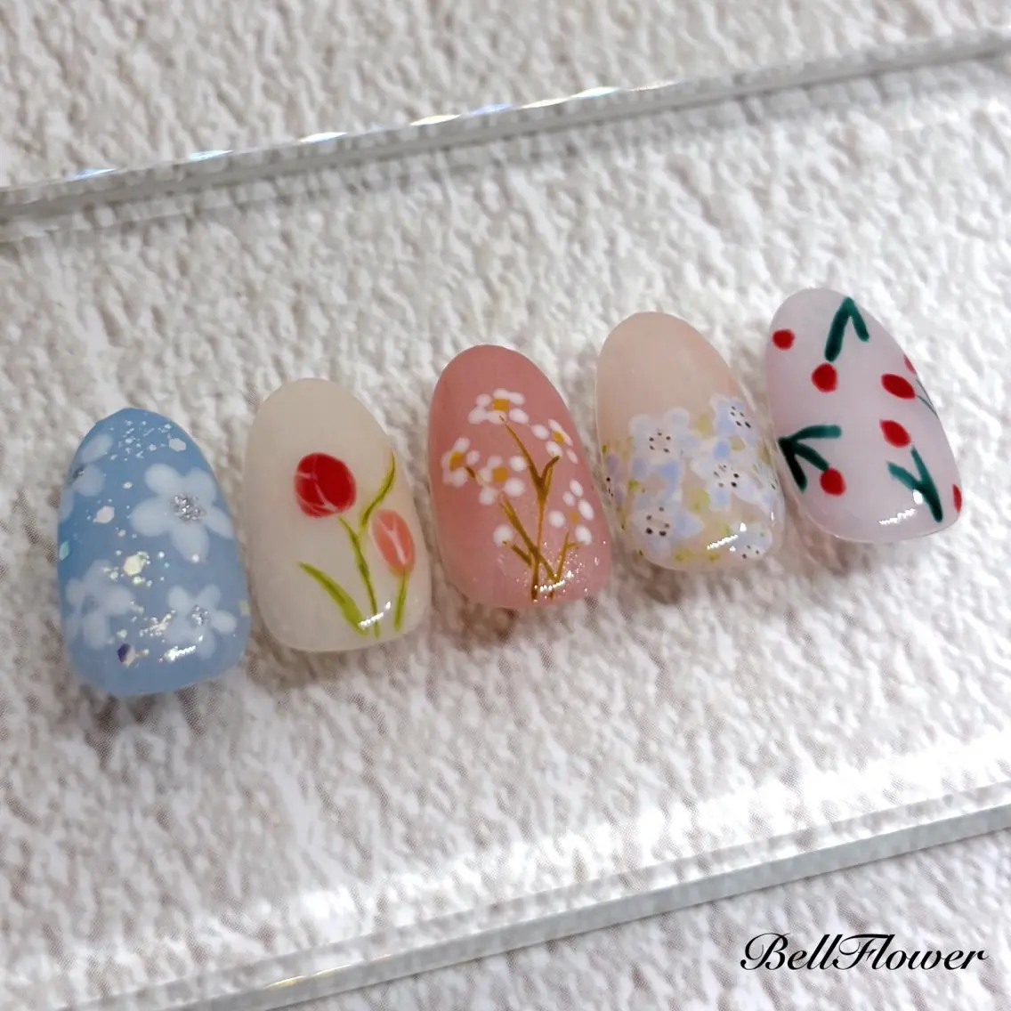 ネイル ハンドネイル Bell Flowerのネイルデザイン