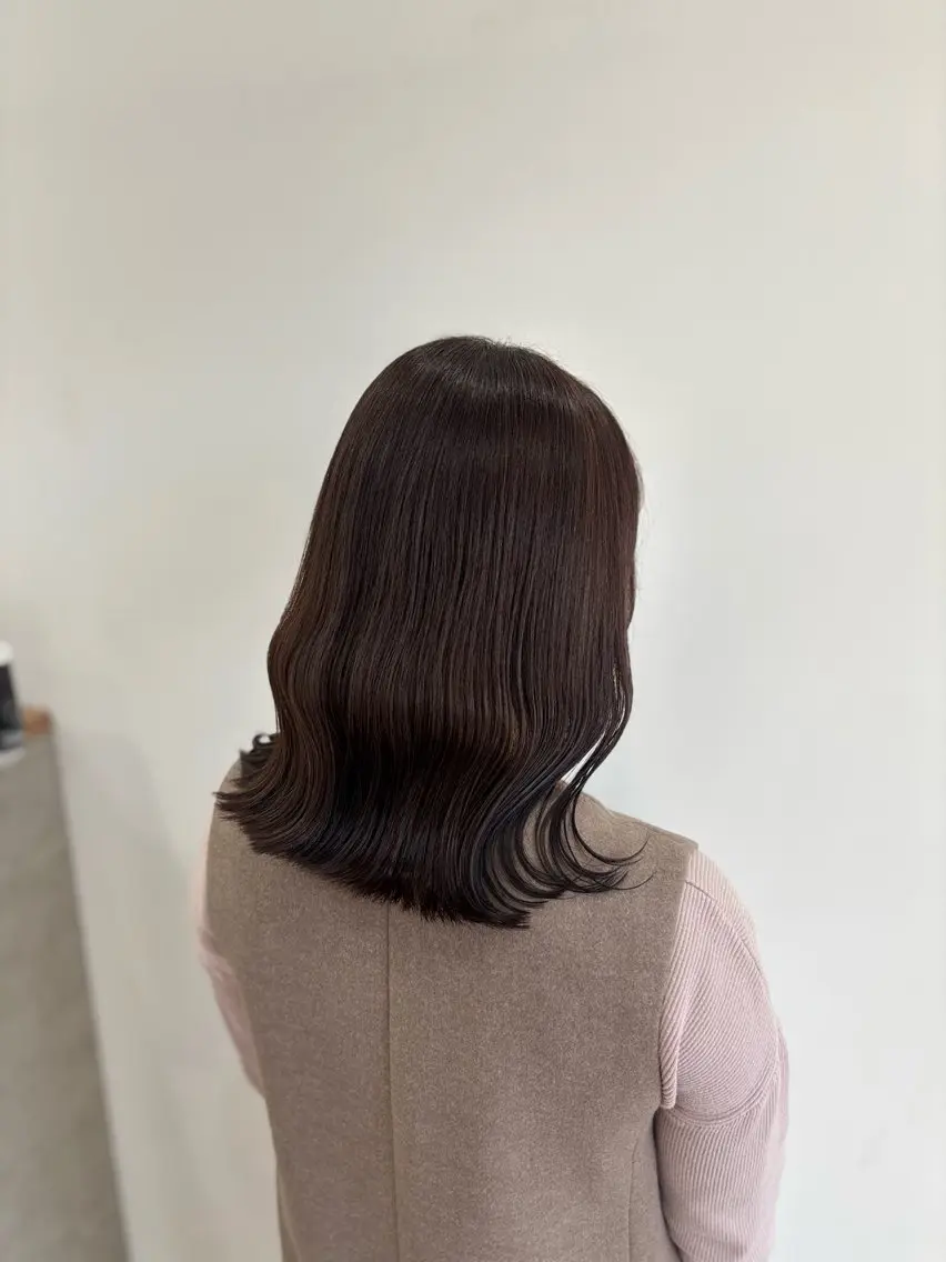 セミロング カット ヘアカラー トリートメント little 小濱彰太のヘアスタイル