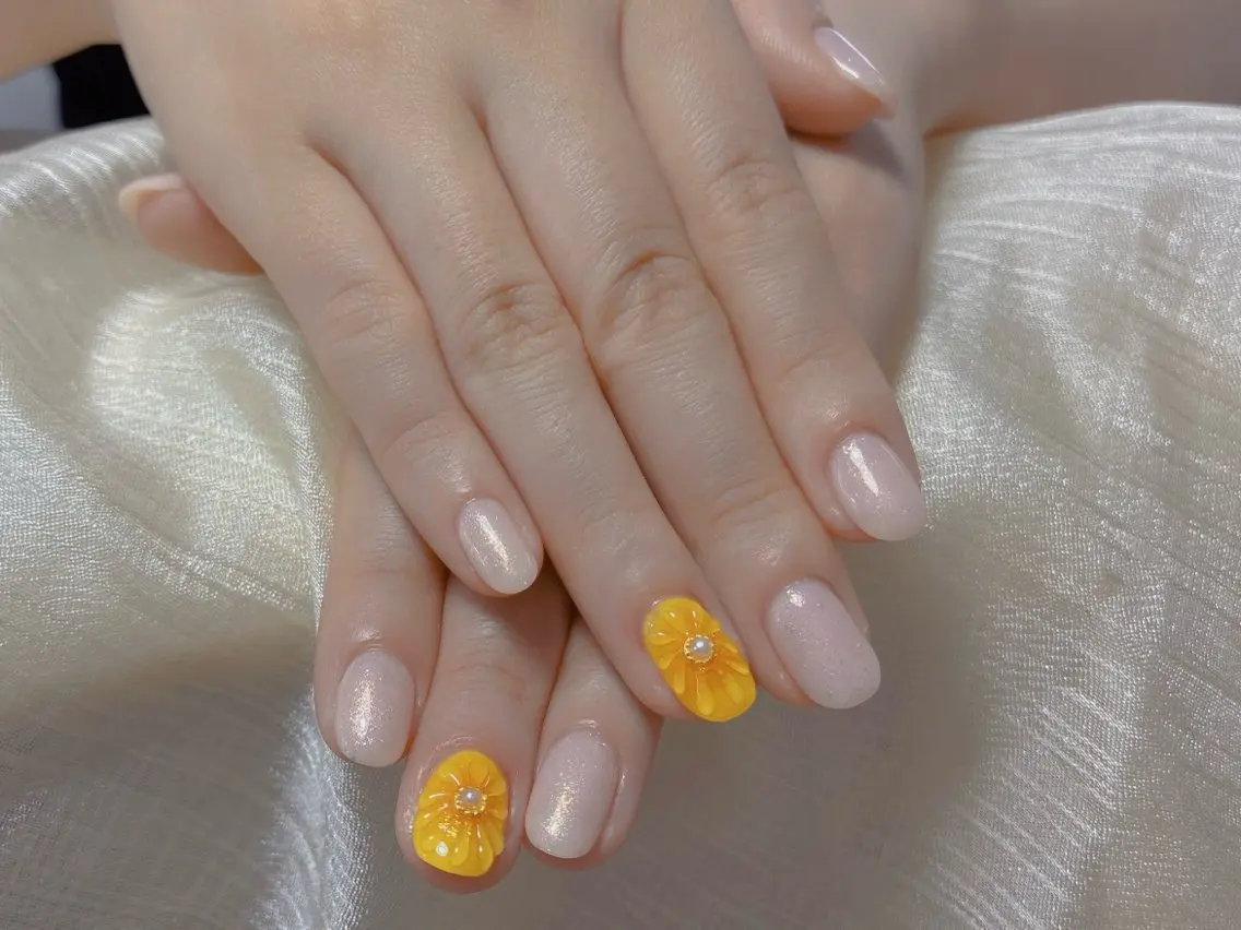 ネイル ラメ(グリッター) 夏ネイル kirameki nail CHINのネイルデザイン