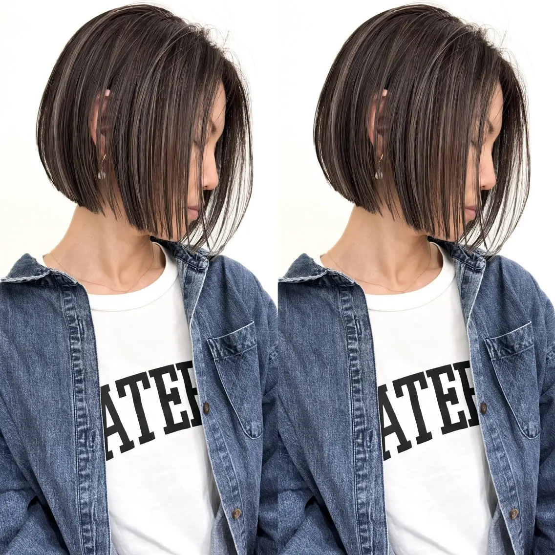ショート カラー 小顔ボブ jilblanカホのヘアスタイル