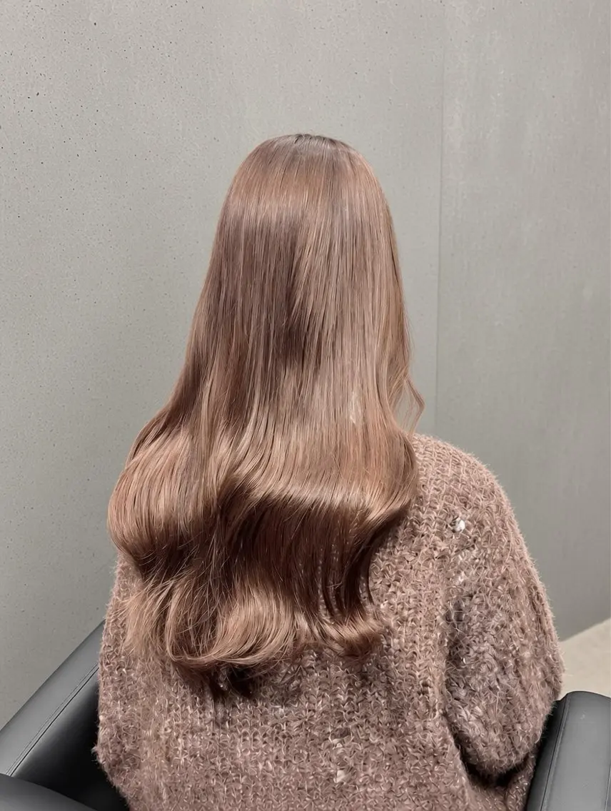 ロング カラー カット ヘアカラー トリートメント ヘッドスパ AO Iのヘアスタイル
