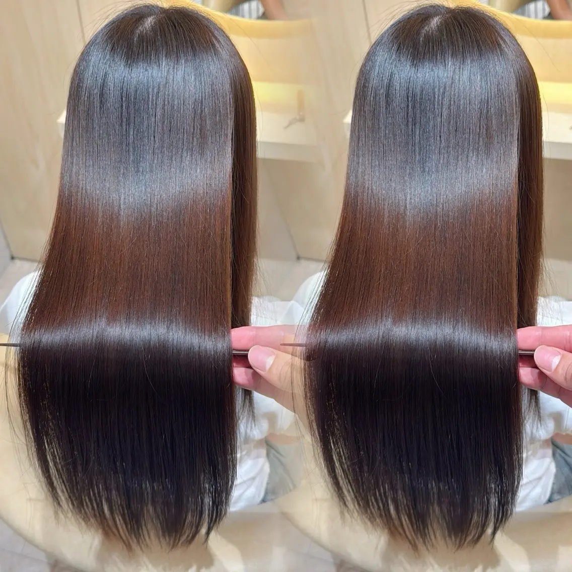 ロング カラー カット ヘアカラー 縮毛矯正 トリートメント 美髪縮毛矯正✨🫧 レイヤー川村利幸のヘアスタイル