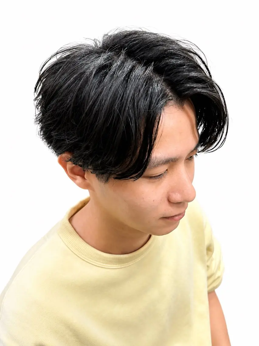 ミディアム メンズ カット 渋谷 【メンズ特化】ナゴムのヘアスタイル