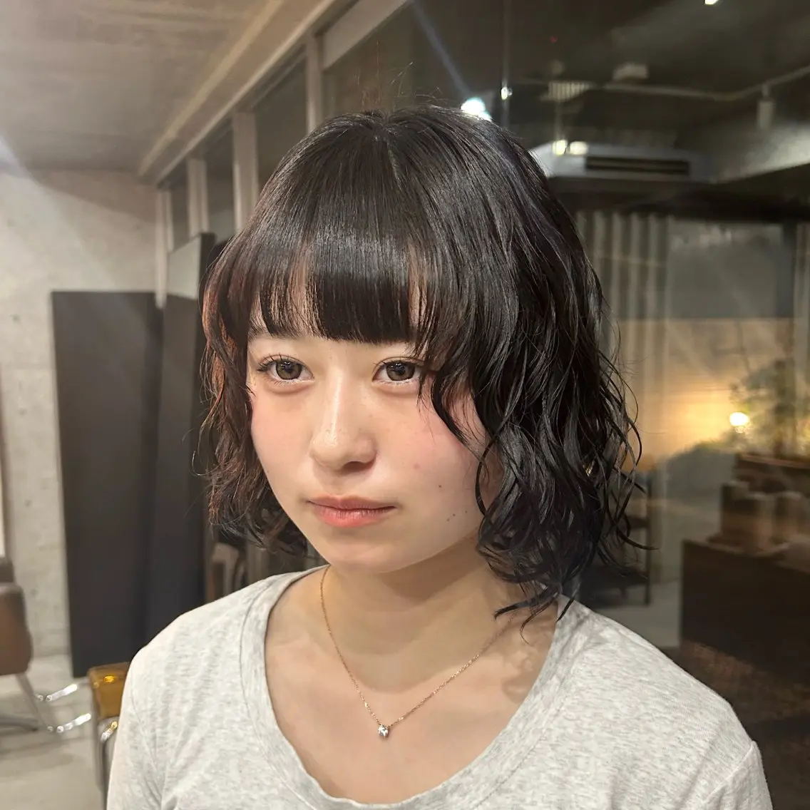 ミディアム パーマ パーマ レディース/ボブ パーマ/ 田中育斗のヘアスタイル
