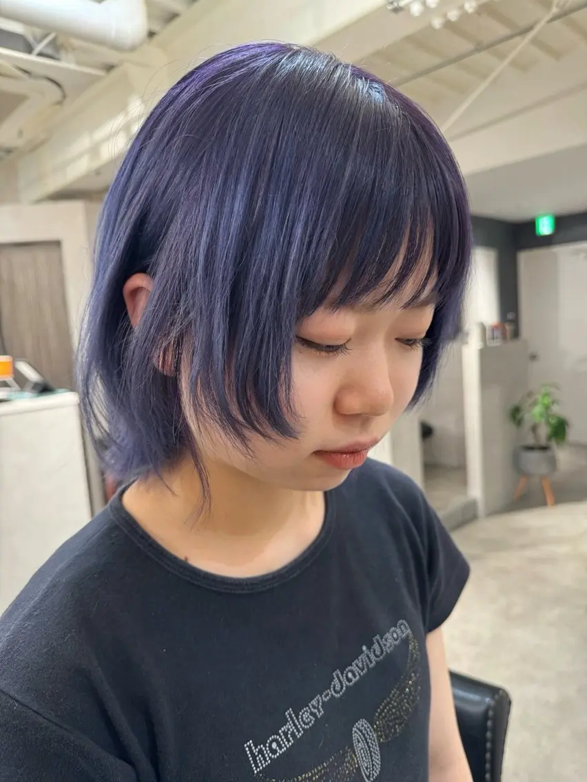 カラー レイヤー/ハイトーン ヒガシサヨのヘアスタイル