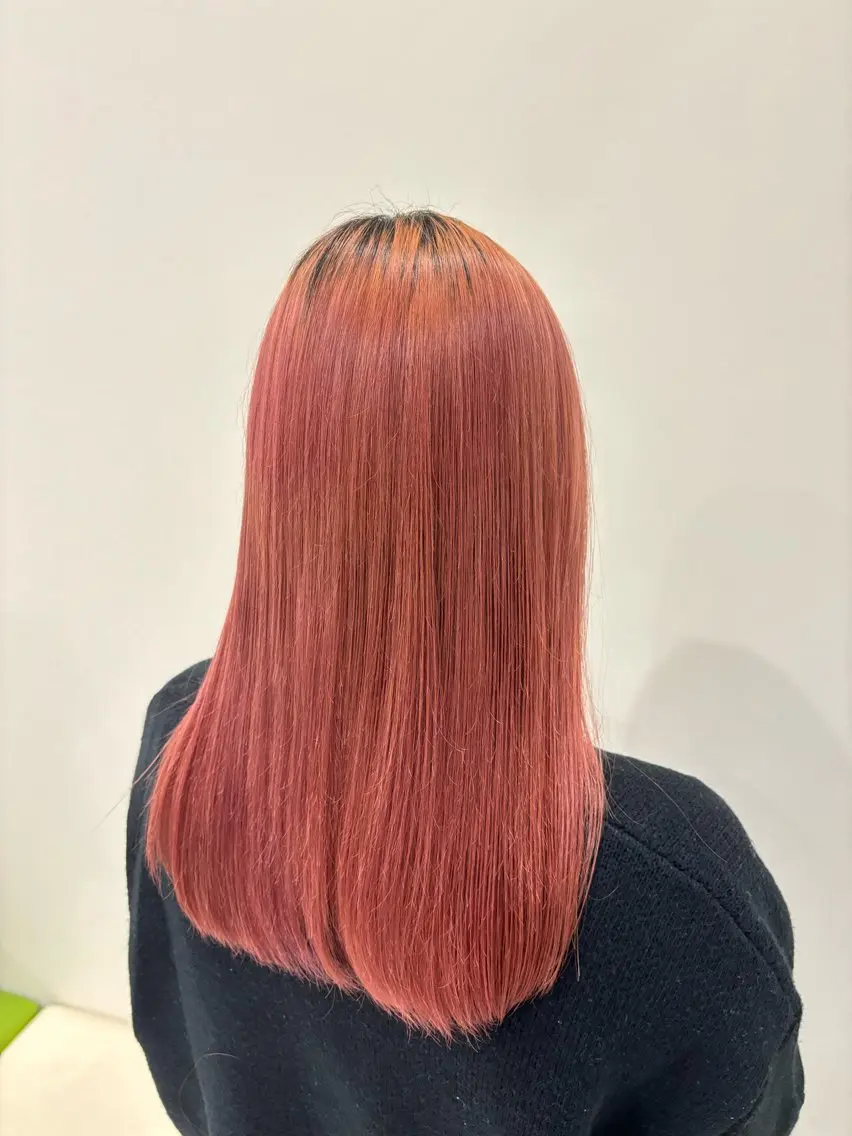 🌺【カラー】カラー（毛先まで）+4stepトリートメント🧴の写真